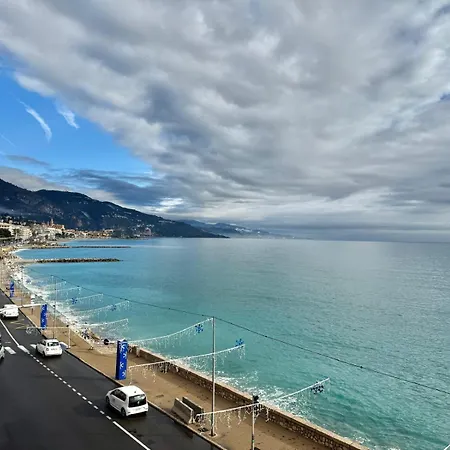 Апартаменты Casa Sud Front De Exceptionnel, Terrasse, Parking & Climatisation Inclus Ментона