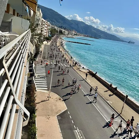 Casa Sud Menton Front De Mer Exceptionnel, Terrasse, Parking & Climatisation Inclus Daire