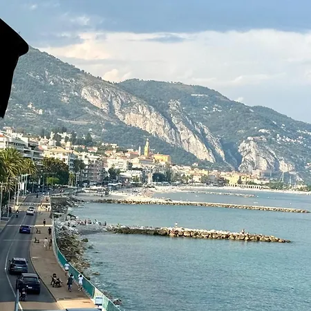 Casa Sud Menton Front De Mer Exceptionnel, Terrasse, Parking & Climatisation Inclus Apartman *