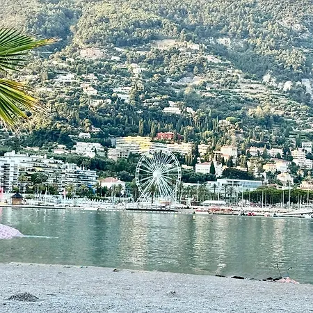 Daire Casa Sud Menton Front De Mer Exceptionnel, Terrasse, Parking & Climatisation Inclus